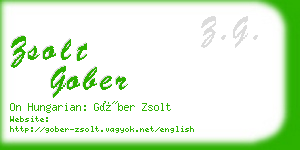 zsolt gober business card